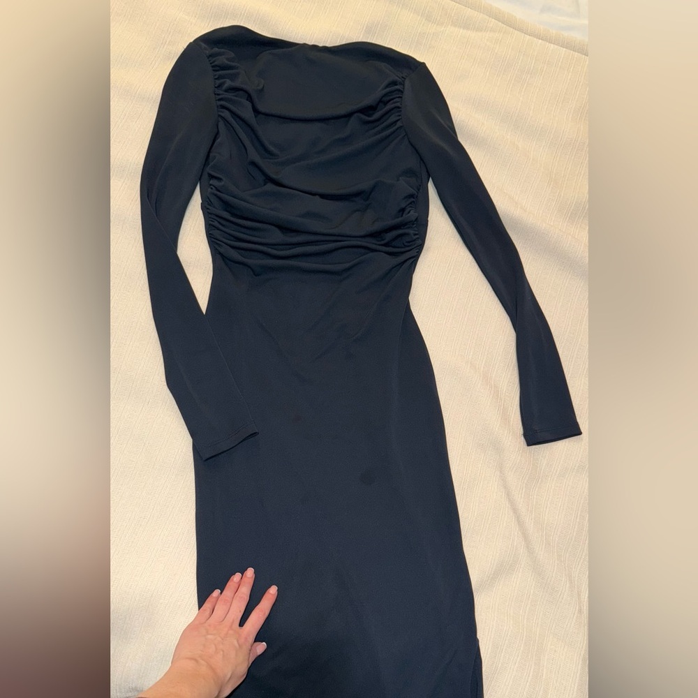 Zara Black Long Sleeve Dress